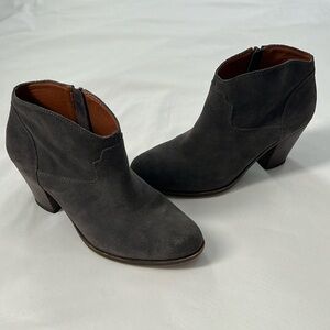 Lucky Brand Grey Suede Eller Ankle Boots